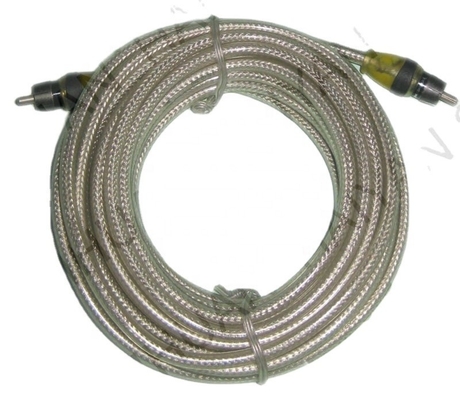5.5mm średnica zewnętrzna PVC Jacketed Car Audio RCA Kabel 2M-2M dla wysokiej jakości