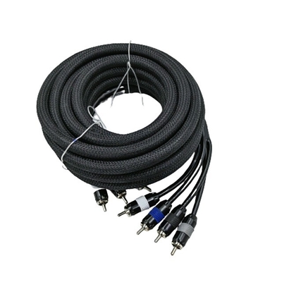 5.5mm średnica zewnętrzna PVC Jacketed Car Audio RCA Kabel 2M-2M dla wysokiej jakości