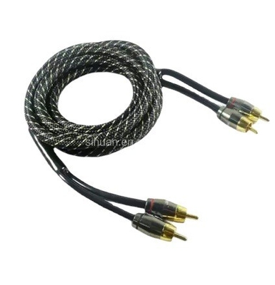 5m Złoty Złącze CCA Konduktor Audio masowym Kabel RCA do samochodu System domowy Integracja audio