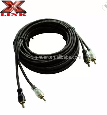 5m Złoty Złącze CCA Konduktor Audio masowym Kabel RCA do samochodu System domowy Integracja audio