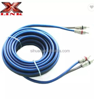 Audiophile Twisted Pair OFC Car Audio Interconnect Kabel RCA 10m z miękką kurtką PVC