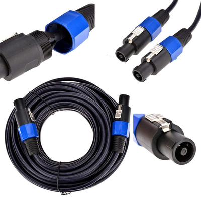 Twist Lock 2 Conductor Speaker Cable Professional 50FT Długość do zastosowań audio