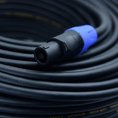 Twist Lock 2 Conductor Speaker Cable Professional 50FT Długość do zastosowań audio