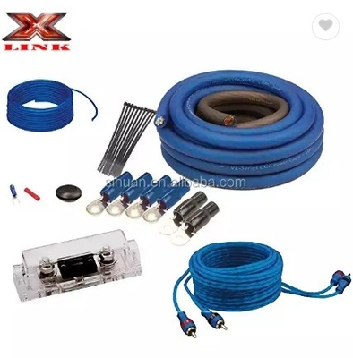 2000W-4000W 4 gauge CCA Wire Amp Kit Konduktor od mężczyzny do mężczyzny do instalacji audio samochodowej