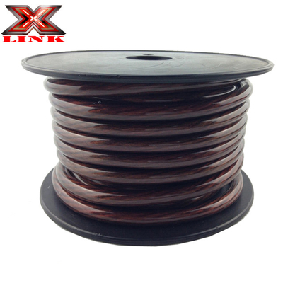 0 gauge OFC Auto Audio Power Wire dowolny kolor Miedź pokryta Aluminiowy materiał przewodnik