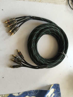 PVC trwały, beztlenowy miedziany kabel RCA do połączeń audio samochodowych