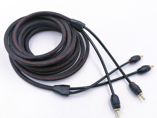 PVC trwały, beztlenowy miedziany kabel RCA do połączeń audio samochodowych