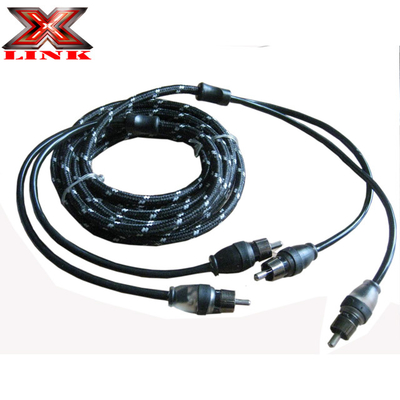 17ft 2-kanałowy RCA Audio Interconnects Kabel Złoty Konektor Redukcja koloru i hałasu