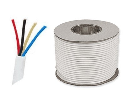 PVC izolowane miedziane wielojadrowe 4-jadrowe kable alarmowe 24AWG dla systemów bezpieczeństwa