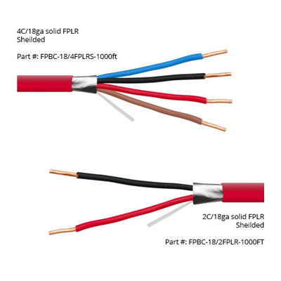 LSZH 8c Kabel alarmowy przeciwpożarowy z termoplastyczną obudową zewnętrzną i izolacją silikonową
