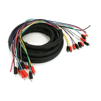 100% bez tlenu Miedź Multi Channel Audio 10 RCA Power Medusa Kabel dla profesjonalistów