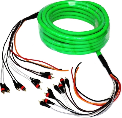 100% bez tlenu Miedź Multi Channel Audio 10 RCA Power Medusa Kabel dla profesjonalistów
