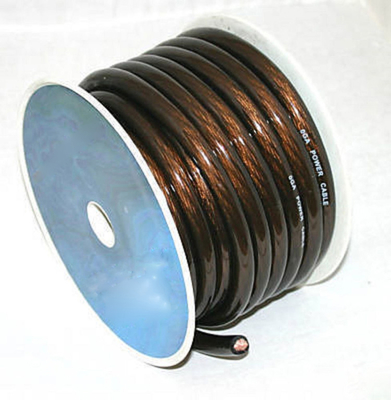 PVC Jacket OFC CCA 2/0awg 1/0awg 2awg 4awg Kabel zasilający wzmacniacz dźwięku samochodowego z izolacją PVC