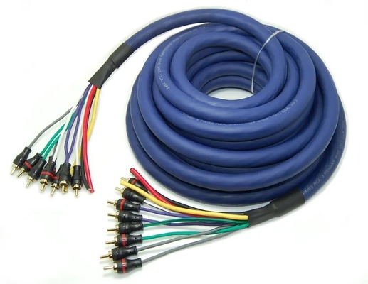 100% bez tlenu Miedź Multi Channel Audio 10 RCA Power Medusa Kabel dla profesjonalistów