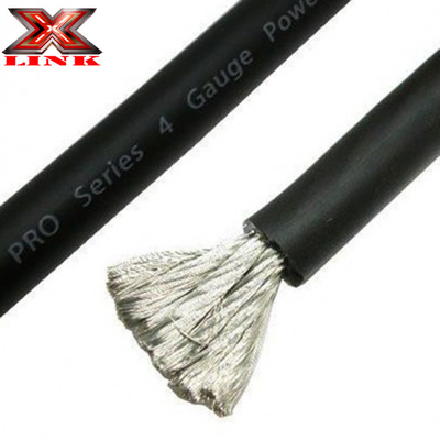 PVC Jacket OFC CCA 2/0awg 1/0awg 2awg 4awg Kabel zasilający wzmacniacz dźwięku samochodowego z izolacją PVC