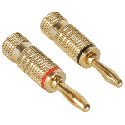 7.3mm zewnętrzna średnica wtyczka dźwiękowa jack wtyczki bananowe dla systemów drutu głośnikowego