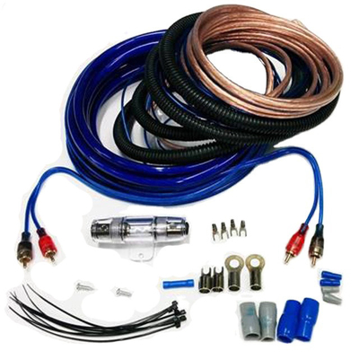 8 Ga Ofc CCA 100% Mężczyzna-Mężczyzna Głośnik samochodowy Audio Kabel Wzmacniacz Subwoofer Instaluj zestaw Konduktor Goły miedź Czarny/Błękitny/Czerwony