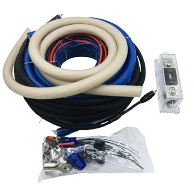 8 Ga Ofc CCA 100% Mężczyzna-Mężczyzna Głośnik samochodowy Audio Kabel Wzmacniacz Subwoofer Instaluj zestaw Konduktor Goły miedź Czarny/Błękitny/Czerwony