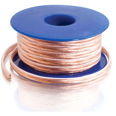 Multimedia 16 Gauge 2 Konduktor Standardowy głośnik Wire Roll z złotym kolorem złącza