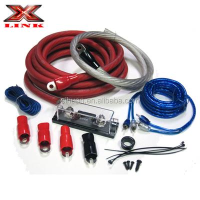 Złoty złącze skręcone pary 0 4 8 GA AWG OFC CCA Auto Auto Audio Amplifier Amp Instalacja sprzętu kablowego do głośników samochodowych
