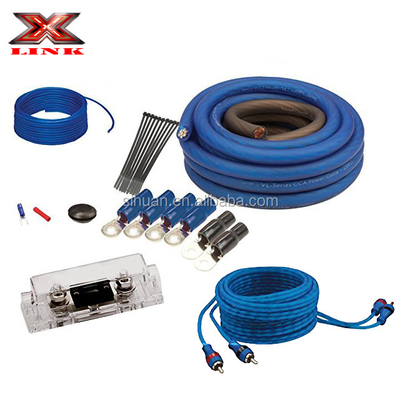 Złoty złącze skręcone pary 0 4 8 GA AWG OFC CCA Auto Auto Audio Amplifier Amp Instalacja sprzętu kablowego do głośników samochodowych