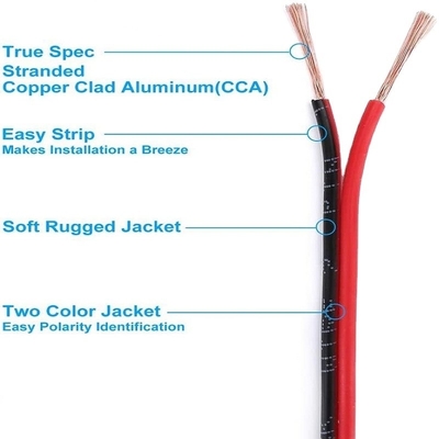Flexible Wire Ext 2pin 2 Color Red Black Cable for LED Strips Extension Electrical Wire (Flexible Wire Ext 2pin 2 Color Red Black Cable for LED Strips Extension Electrical Wire) - przewód elektryczny