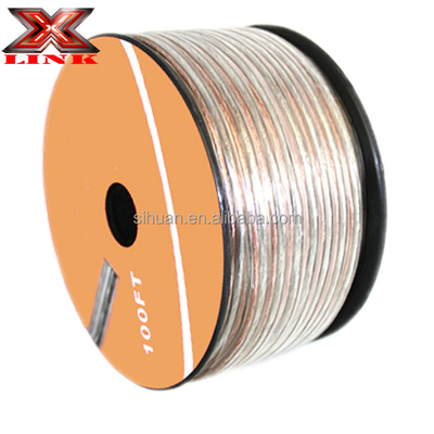 Brak łącznika Typ grubości głośnika Kabel 22 24 18 16 gauge AWG Przejrzysty głośnik