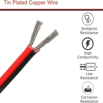 Flexible Wire Ext 2pin 2 Color Red Black Cable for LED Strips Extension Electrical Wire (Flexible Wire Ext 2pin 2 Color Red Black Cable for LED Strips Extension Electrical Wire) - przewód elektryczny