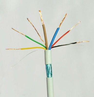 Wytrzymały PVC Wyizolowany System Alarmu Pożarowego Przewodnika Miedzianego Czerwony Żakiet 2 Rdzeń Kabel Alarmowy