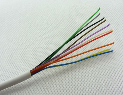 Bezprzewodowy przewodnik miedziany 2c 4c 8c 12c 20c Kabel alarmowy z izolacją PVC