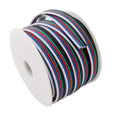 Elastyczny przewód przedłużeniowy do wstążki LED 1618 gauge PVC Jacket RGBW RGB 3pin 4pin