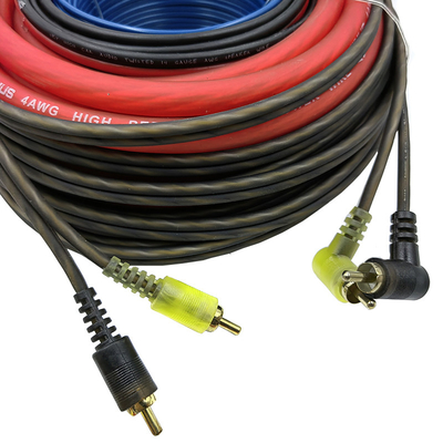 Izolowane zestawy kabli do wzmacniacza dźwięku samochodowego z PVC 8AWG z akcesoriami w przystępnej cenie