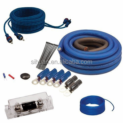 Zestaw kabli do instalacji wzmacniacza 4awg 2500W Zestaw kabli audio samochodowych z gołym przewodnikiem miedzianym
