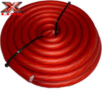 1/0 Gauge 0 AWG Czerwony kabel zasilający do naziemnego przewodnika miedzianego dla zaawansowanych systemów audio samochodowych