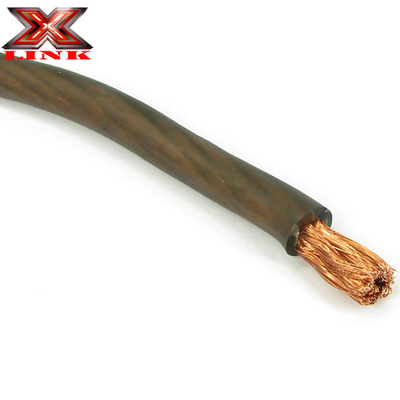 Miękkie płaszcz PVC 4/0 3/0 2/0 GAUGE AWG Zmrożony kolorowy samochód Audio OFC Kabel drutu zasilania