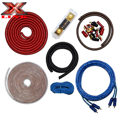 OFC Conductor 0 2 4 6 8 AWG Gauge GA Car Audio Cable Kit dla systemu głośników