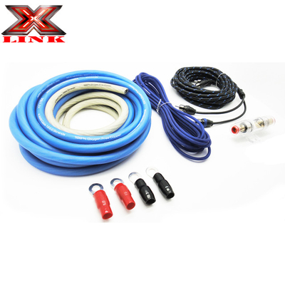 OFC Conductor 0 2 4 6 8 AWG Gauge GA Car Audio Cable Kit dla systemu głośników