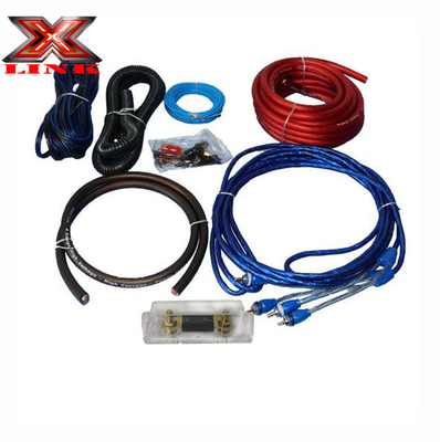 OFC Conductor 0 2 4 6 8 AWG Gauge GA Car Audio Cable Kit dla systemu głośników