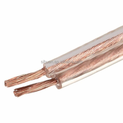 Włókno głośnikowe płaskie 18 AWG Kabel płaski z złączem RCA typu CE