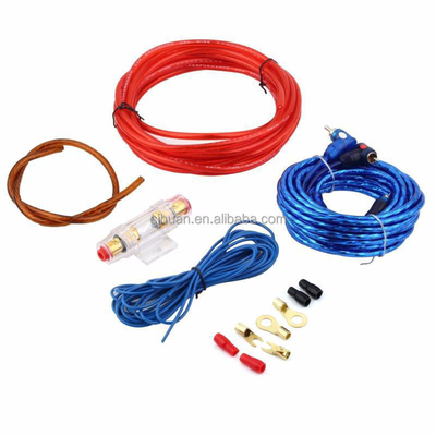 4/8 gauge Car Amp Wiring Kit for Car Audio Conductor Material Copper Clad Aluminium