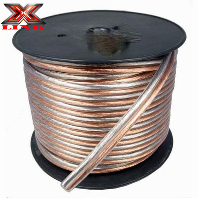 10AWG 10/2 Gauge Car Home Audio Speaker Wire z superczystą elastyczną przezroczystej płaszczem PVC i złożona CCA wewnętrzny przewodnik