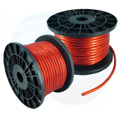 Miękkie płaszcz PVC samochody niskiego napięcia 0 2 4 6 8 AWG Wskaźnik materiał izolacyjny PVC samochód audio Subwoofer wzmacniacz kabel zasilania