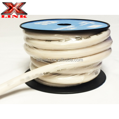 Miękkie płaszcz PVC samochody niskiego napięcia 0 2 4 6 8 AWG Wskaźnik materiał izolacyjny PVC samochód audio Subwoofer wzmacniacz kabel zasilania