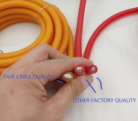 Kabel zasilający wzmacniacz dźwięku samochodowego o średnicy 0 z trwałym płaszczem z PVC i miedzianym przewodnikiem