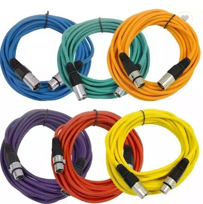 100% miedziana, super elastyczna, mikrofon instrumentalny, kabel akustyczny XLR z złotym złączem