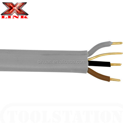 VDE 0281 Węzeł miedziany z włókienami PVC Materiał izolacyjny Twin Earth TPS Wire
