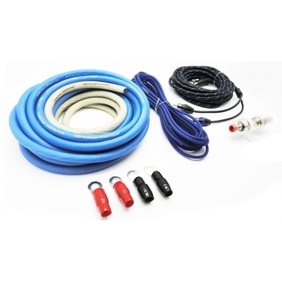 Zestaw instalacji kabli stereo wzmacniacza samochodowego z materiałem izolacyjnym z PVC
