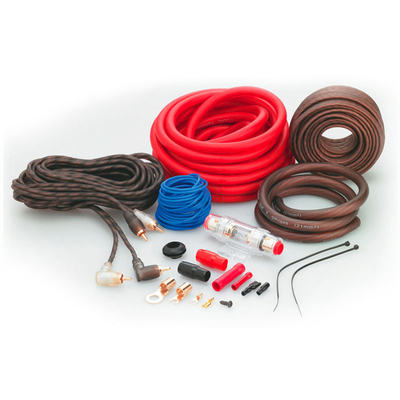 Zestaw instalacji kabli stereo wzmacniacza samochodowego z materiałem izolacyjnym z PVC