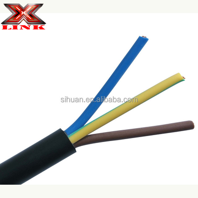 14AWG 16AWG 2,5 mm 1,5 mm 3 2 rdzenia włókien miedzianego kabla elektrycznego z izolacją PVC