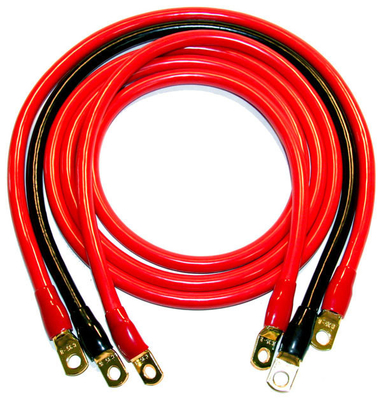 5/16' Lug Terminals 12calowy opakowany miedziany bateria Inverter kabel do samochodu ciężarówki RV Solar